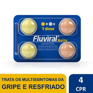 Fluviral Noite 4 Comprimidos