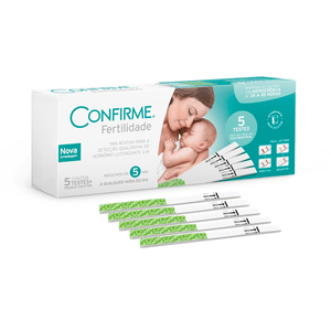 Teste de Fertilidade Confirme 5 Testes + Frasco Coletor
