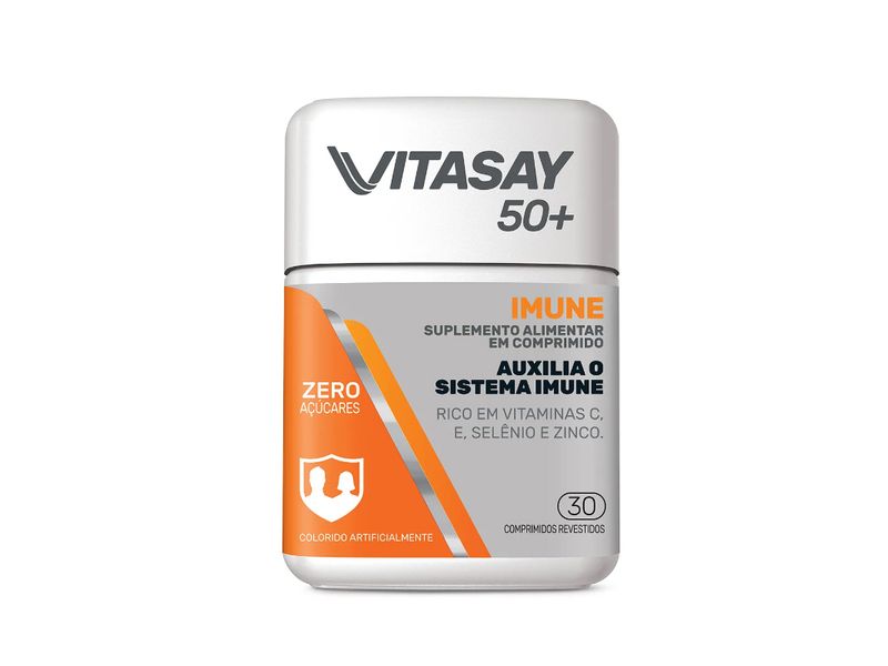 Suplemento-Alimentar-Vitasay-50--Imune-30-Comprimidos-Revestidos