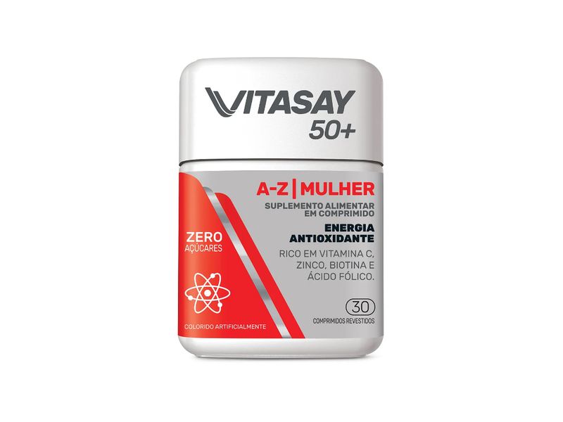 Suplemento-Alimentar-Vitasay-50--A-Z-Mulher-30-Comprimidos-Revestidos
