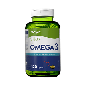 Ômega 3 Vitaz Natulab Óleo de Peixe 120 Cápsulas