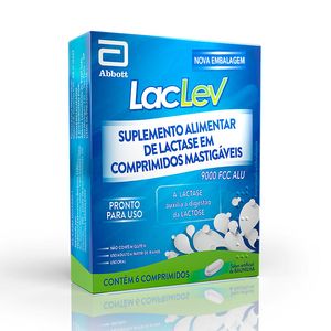 Laclev 9.000FCC ALU Sabor Baunilha 6 Comprimidos Mastigáveis