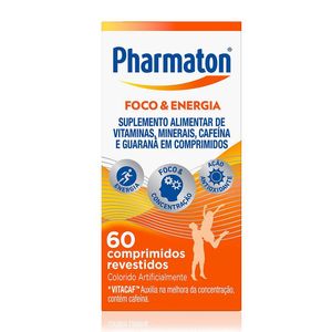 Suplemento Alimentar Pharmaton Foco e Energia 60 Comprimidos Revestidos