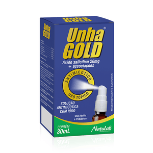 Unha Gold Solução Antimicótica 30ml - Natulab