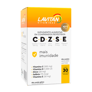 Suplemento Alimentar Lavitan C.D.Z.S.E 30 Comprimidos Revestidos