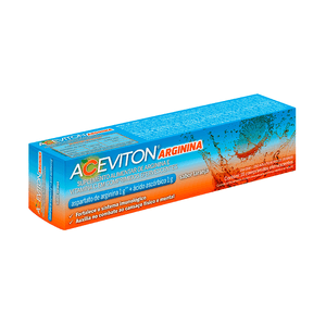 Suplemento Alimentar Aceviton Arginina 16 Comprimidos Efervescentes