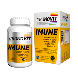 Suplemento Alimentar de Vitaminas e Minerais Cronovit Imune 30 Comprimidos