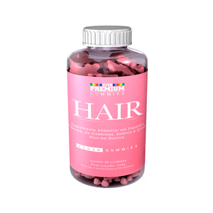 Vita Premium Gummies Hair Sabor Tutti Frutt com 60 Gomas Mastigáveis