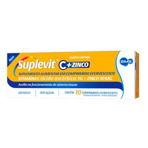 Suplevit C Zinco 1g+10mg 10 Comprimidos Efervescentes