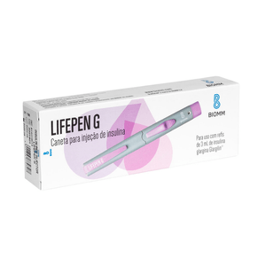 Caneta Roxa Lifepen G Para Insulina Glargilin