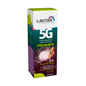 Suplemento Alimentar Lavitan 5G Power Sabor Guaraná 10 Comprimidos Efervescentes