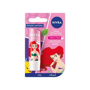 Hidratante Labial Nivea Pérola Shine Ed. Limitada Disney Ariel 4,8g