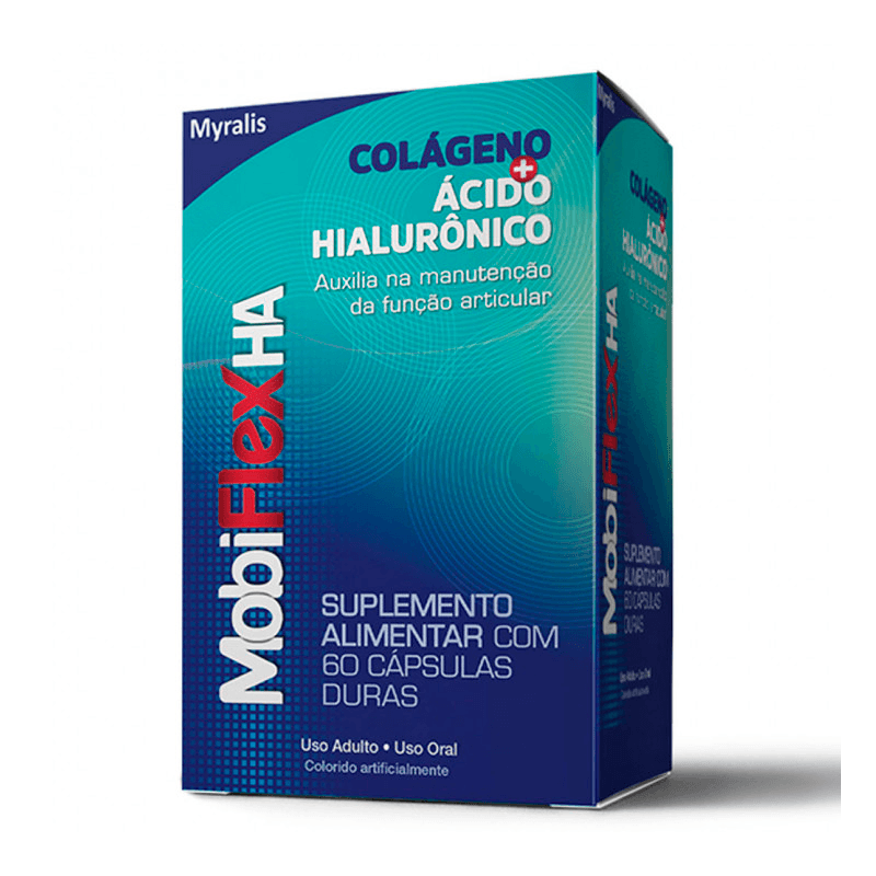 Encontraproduto.com.br - Mobiflex HA Colégeno + Ácido Hialurônico 60 Cápsulas