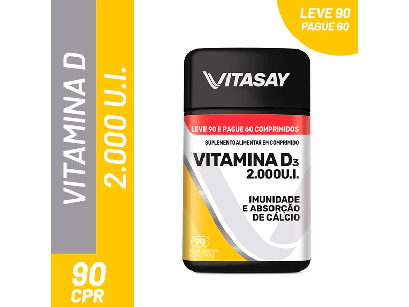 Suplemento-Alimentar-Vitasay-Vitamina-D3-2.000UI-90-Comprimidos-Revestidos