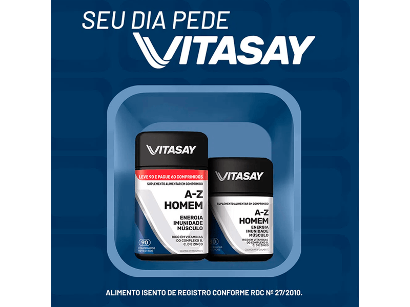 Suplemento-Alimentar-Vitasay-A-Z-Homem-90-Comprimidos-Revestidos