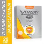 Suplemento-Alimentar-Vitasay-Imune-C---Zinco-Sabor-Laranja-20-Comprimidos-Efervescentes