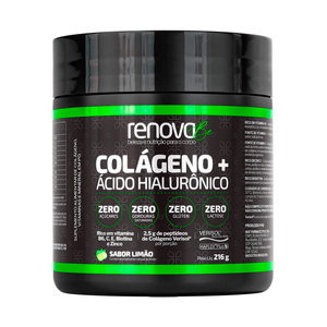 Suplemento Alimentar De Cólageno + Ácido hialurônico Renova Be Sabor Limão 216g