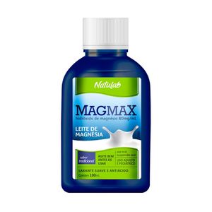 Leite de Magnésia Magmax 80mg/ml Frasco 100ml Suspensão Oral