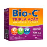 Suplemento-Alimentar-Bio-C-Tripla-Acao-Sabor-Laranja-30-Comprimidos-Efervescentes