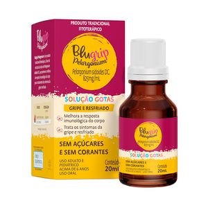 Blugrip Pelargonium 825mg/ml Solução Gotas 20ml