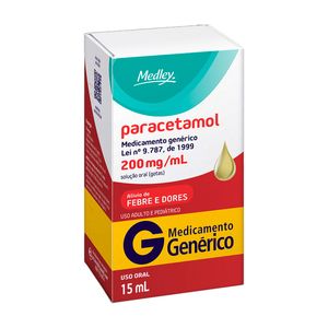 Paracetamol 200mg/ml Medley Solução Gotas Frasco 15ml