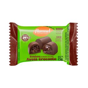 Bombom com Avelã Flormel Crocante Zero Açúcar 15g