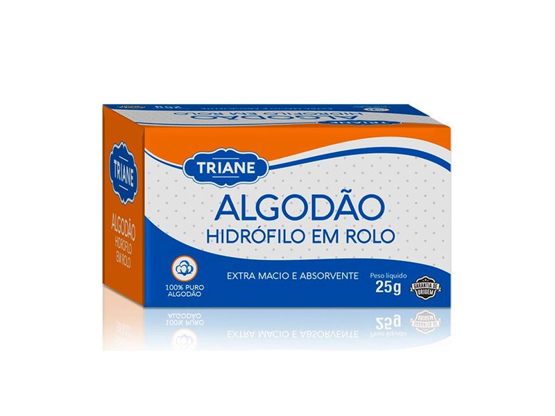 Algodao-Hidrofilo-em-Rolo-Triane-25g