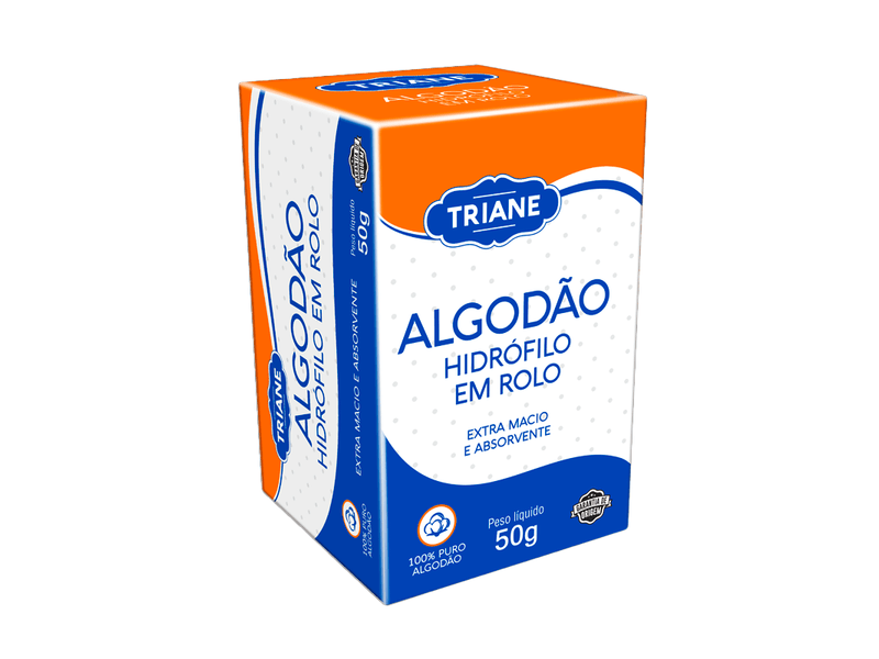 Algodao-Hidrofilo-em-Rolo-Triane-50g