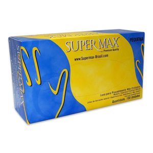 Luva Para Procedimentos Super Max Tamanho P 100 unidades