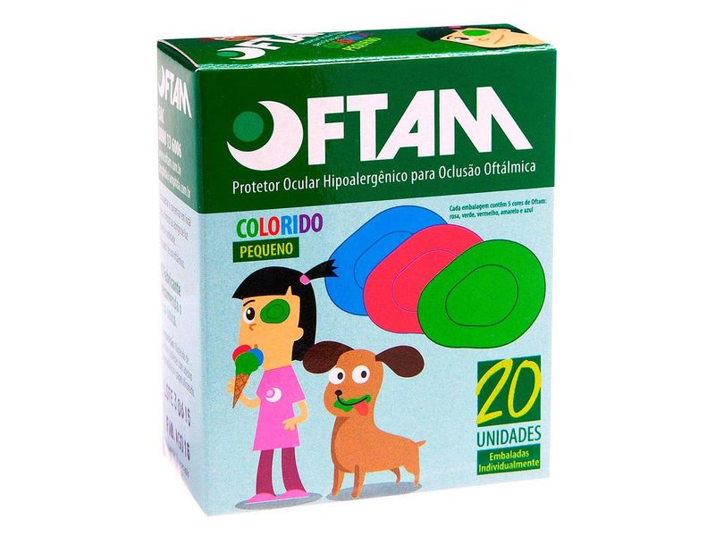 Protetor-Ocular-Oftam-Colorido-Com-20-Unidades