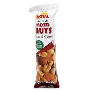Barra de Mixed Nuts Nozes e Canela 30g
