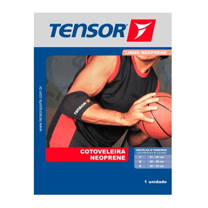Cotoveleira Tensor Neoprene Cor Preta Tamanho M 1 Unidade