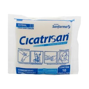 Compressa Cicatrisan Estéril Não-Aderente 10 Unidades