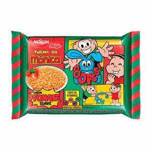 Macarrão Instantâneo Nissin Turma da Mônica Sabor Tomate Suave 85g