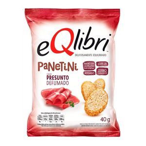 Snack EQlibri Panetini Sabor Presunto Defumado 40g