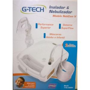 Inalador e Nebulizador G-Tech Nebcom V