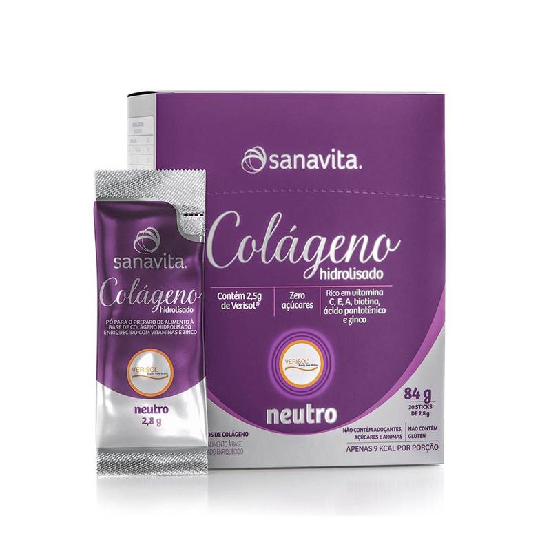 Colágeno Hidrolisado Verisol Neutro 30 Sticke de 2,8g