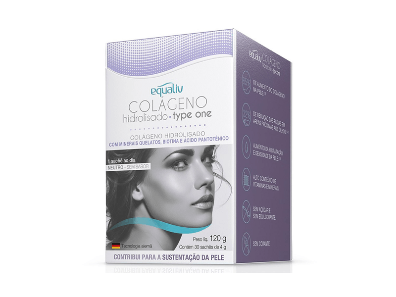 Colageno-Hidrolisado-Equaliv-Type-One-30-Saches-com-4g-Cada