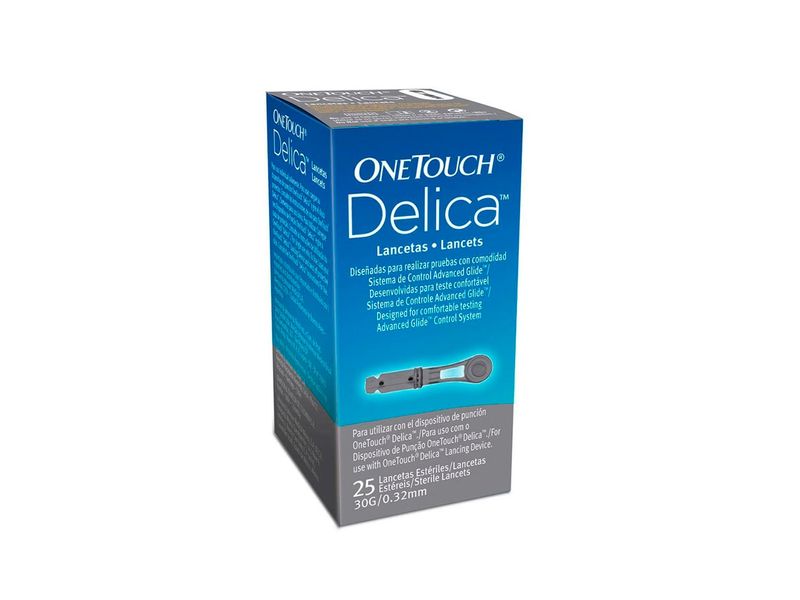 Lancetas One Touch Delica 25 Unidades