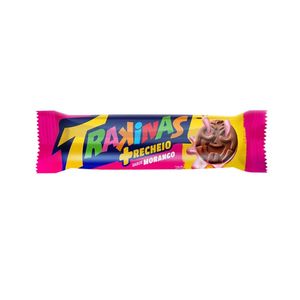 Biscoito Trakinas Meio a Meio Morango 126g