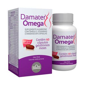 Suplemento Alimentar Damater Ômega 60 Cápsulas Gelatinosas Moles