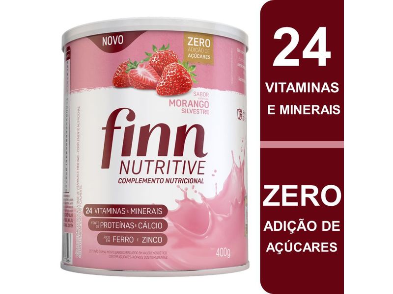 Complemento Nutricional Finn Nutritive Sabor Morango 400g