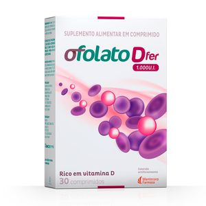 Suplemento Alimentar Ofolato Dfer 1.000UI 30 Comprimidos