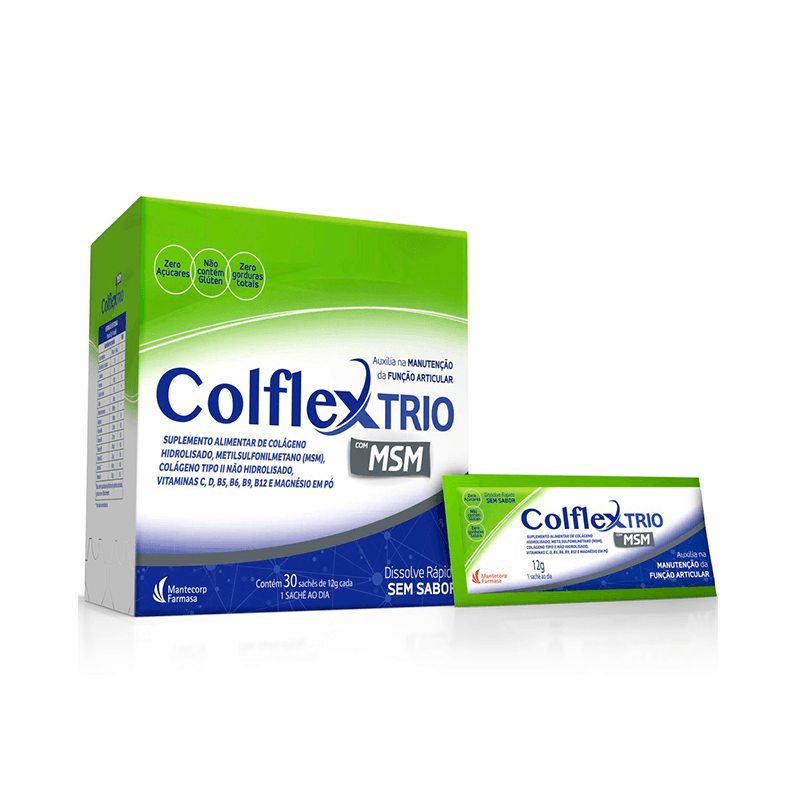 Colflex Trio Sem Sabor 30 Sachês 12g Cada: Preço, Posologia