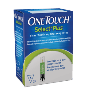 Tiras One Touch Select Plus 25 Unidades