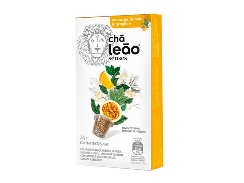 Cha-Mate-Leao-Senses-Sabor-Maracuja-Laranja-e-Gengibre-30g-com-10-Capsulas