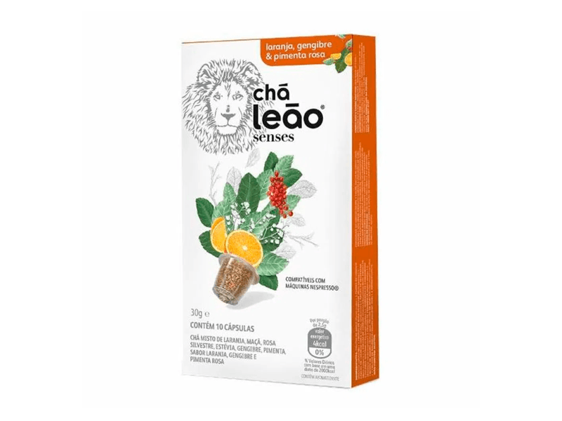 Cha-Mate-Leao-Senses-Sabor-Laranja-Gengibre-e-Pimenta-Rosa-30g-com-10-Capsulas