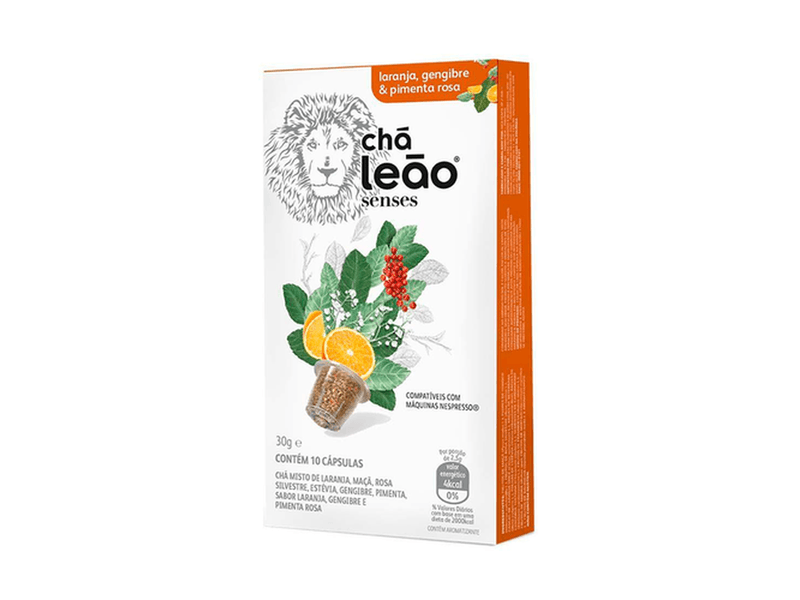 Cha-Leao-Senses-Sabor-Laranja-Gengibre-e-Pimenta-Rosa-30g-com-10-Capsulas