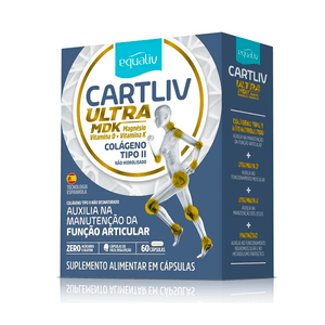 Suplemento Alimentar Equaliv Cartliv Ultra MDK 60 Cápsulas