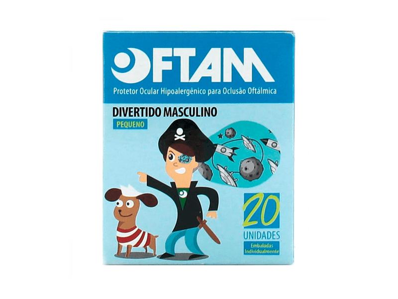 Protetor-Ocular-Divertido-Azul-Tamanho-P-20-Unidades